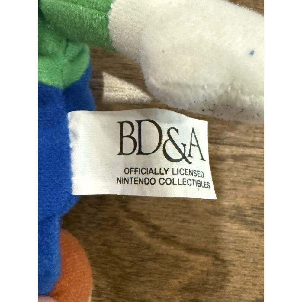 Vintage 1997 Nintendo 64 BD&A Collectibles Luigi Bean Bag Plush Doll New - Picture 8 of 11